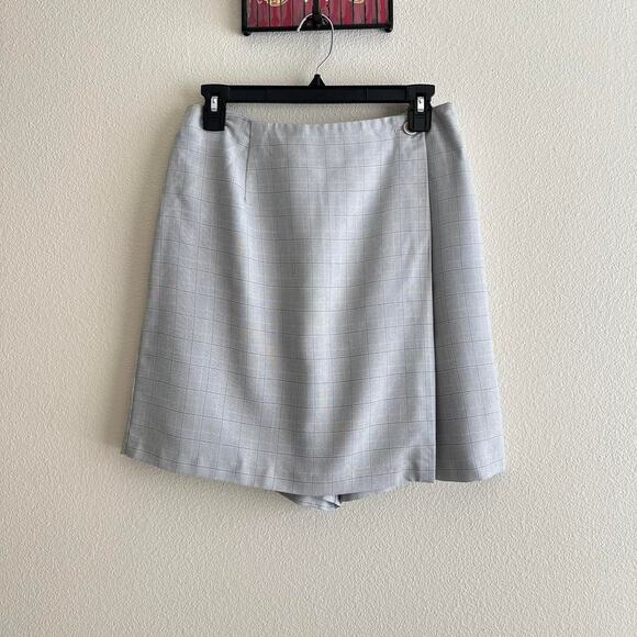 Vintage NYCC gray plaid mini skort size 12 - Picture 1 of 7
